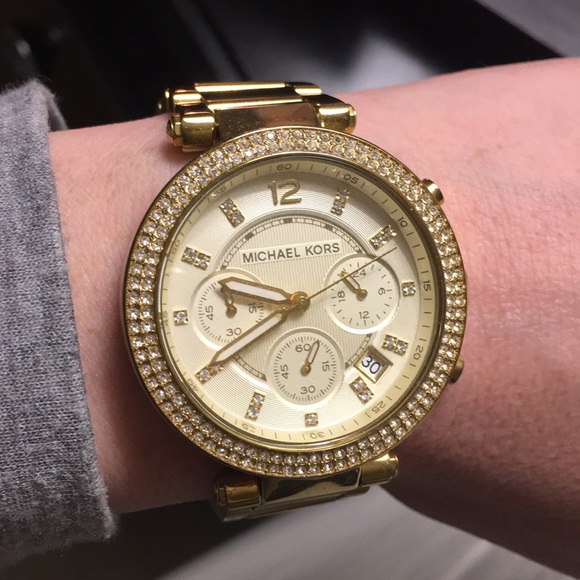 Michael Kors Jewelry - Michael kors gold glitz Parker watch